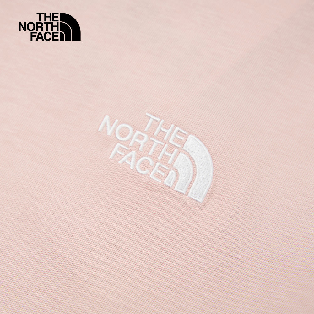 【10/24 12點週末限定】The North Face北面男女款粉色純棉舒適透氣短袖T恤｜8DEVLK6