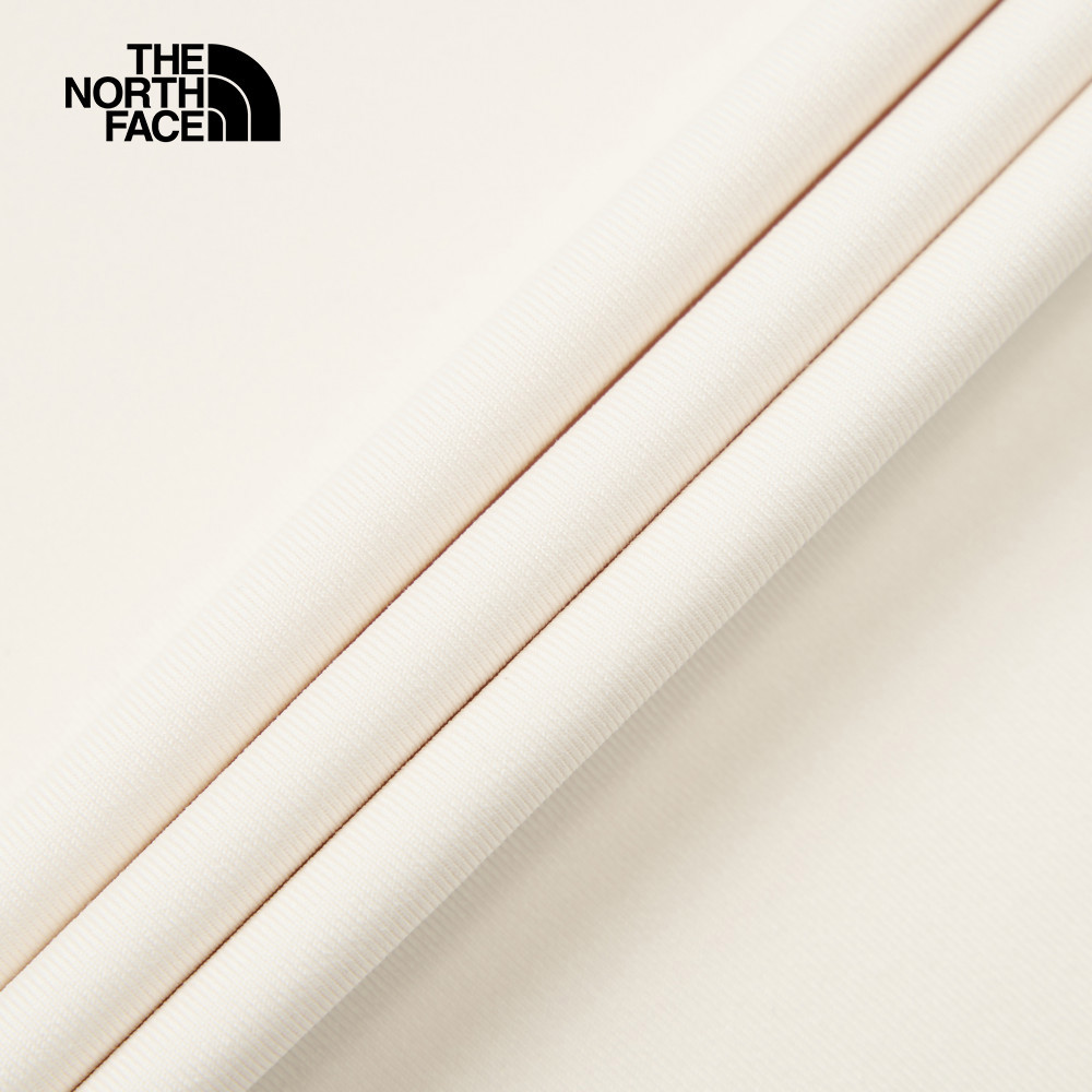 The North Face北面女款米白色UPF防曬短袖T恤｜8DFHQLI