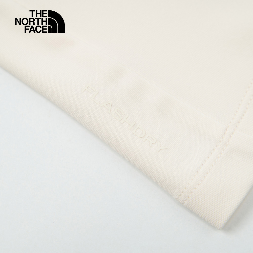 The North Face北面女款米白色UPF防曬短袖T恤｜8DFHQLI