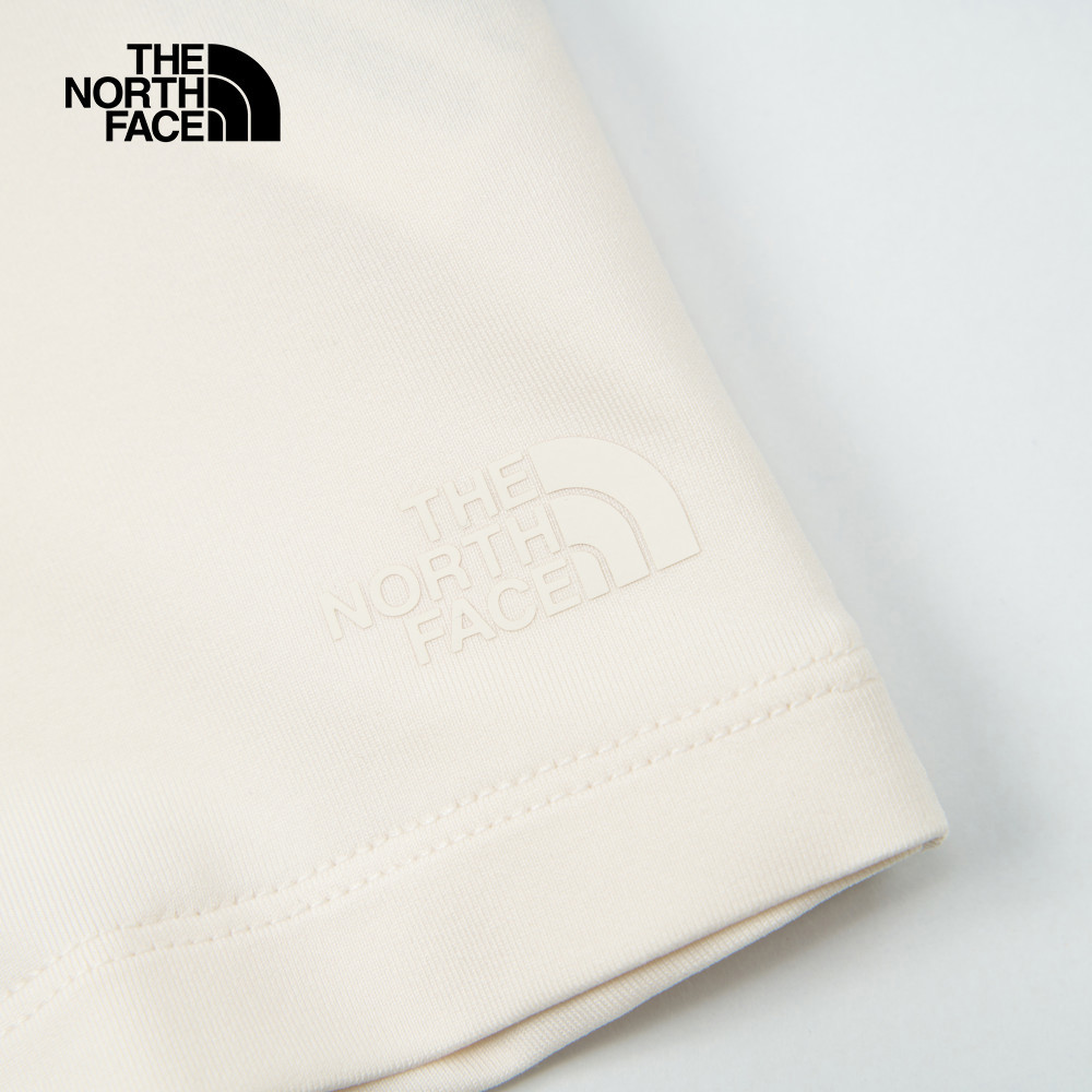 The North Face北面女款米白色UPF防曬短袖T恤｜8DFHQLI