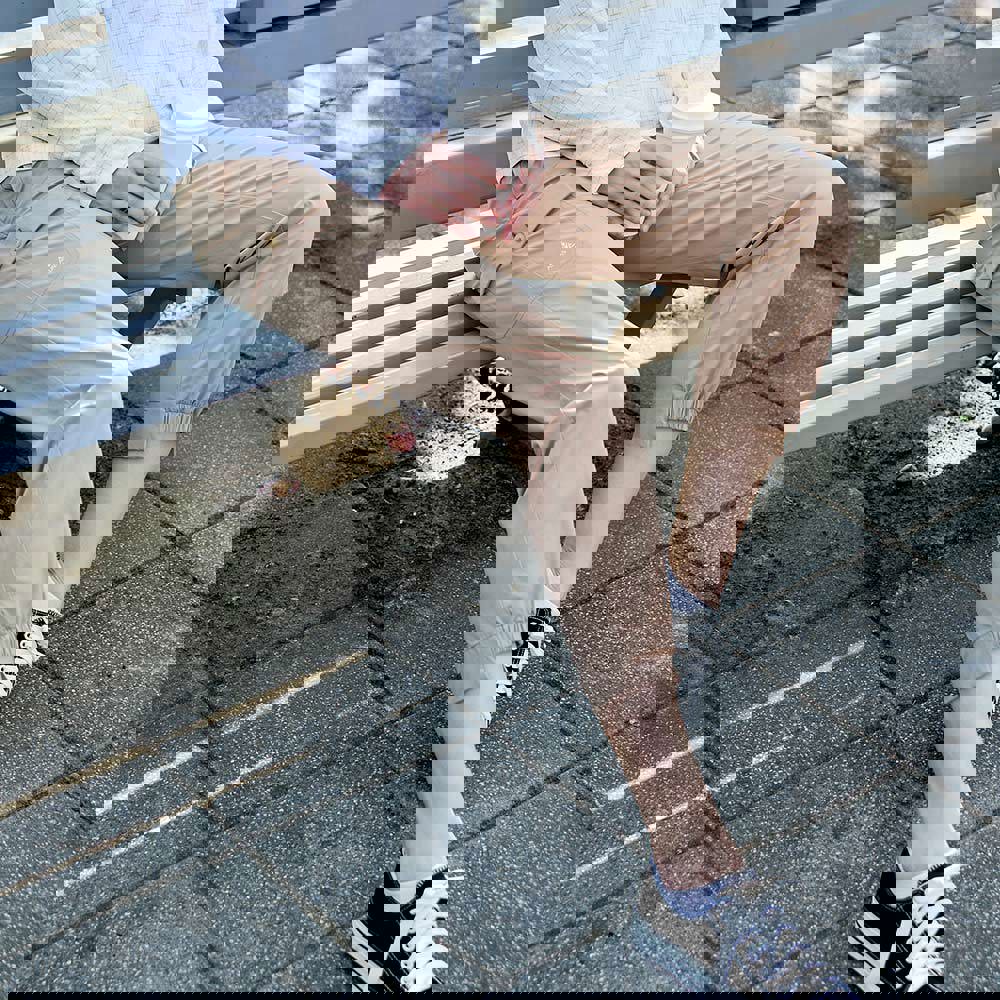 女款驅蚊防曬蚊瘋不動彈性長褲(A1PA2513W蜜茶棕/機能長褲/防蚊褲)