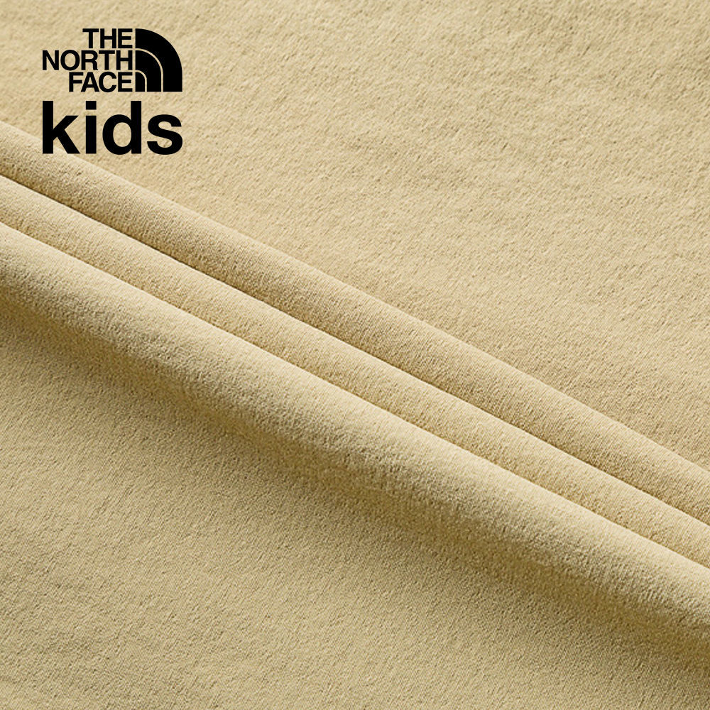 The North Face北面兒童卡其色吸濕排汗短袖襯衫｜87Z8LK5