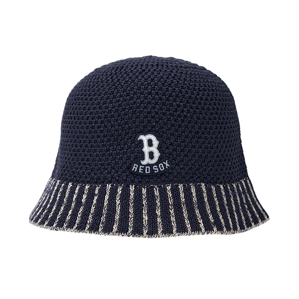 MLB 夏日針織圓頂漁夫帽 Varsity系列 波士頓紅襪隊 (3AHTV0253-43NYS)