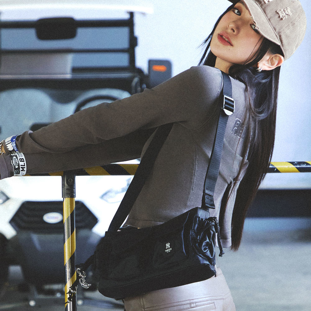 MLB 斜背包 肩背包 紐約洋基隊 (3ACRB035N-50BKS)