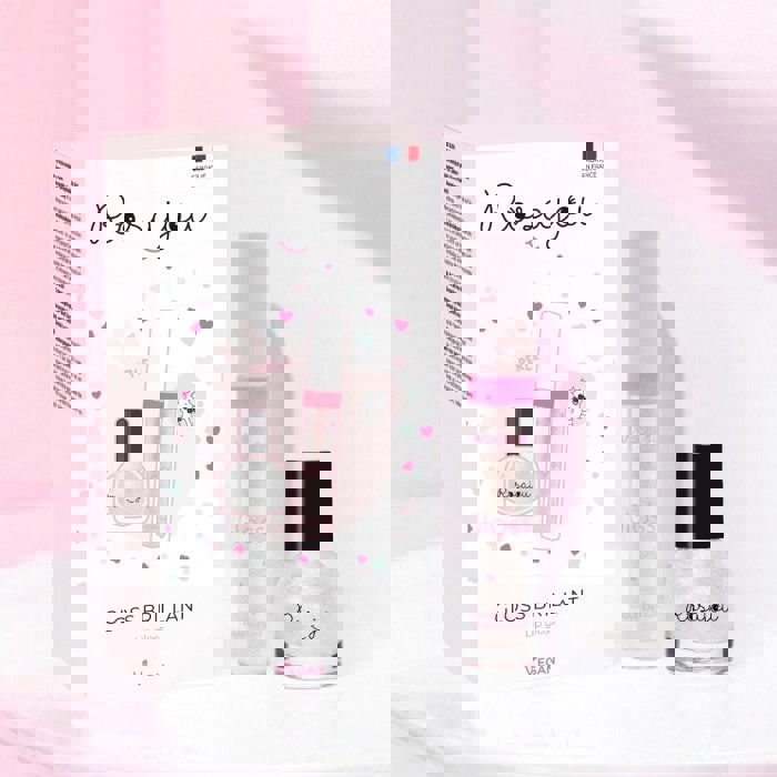 Rosajou 兒童水性可剝指甲油唇彩組-珍珠美人魚