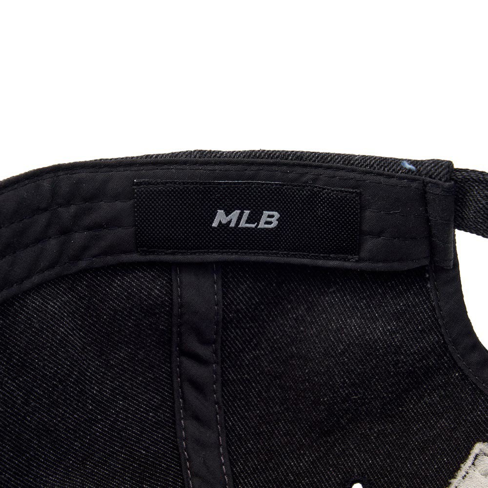 MLB 可調式牛仔丹寧軟頂棒球帽 紐約洋基隊 (3ACPD045N-50BKS)