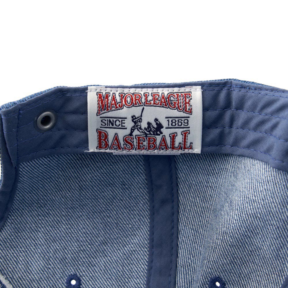 MLB 可調式牛仔丹寧軟頂棒球帽 紐約洋基隊 (3ACPD045N-50INS)