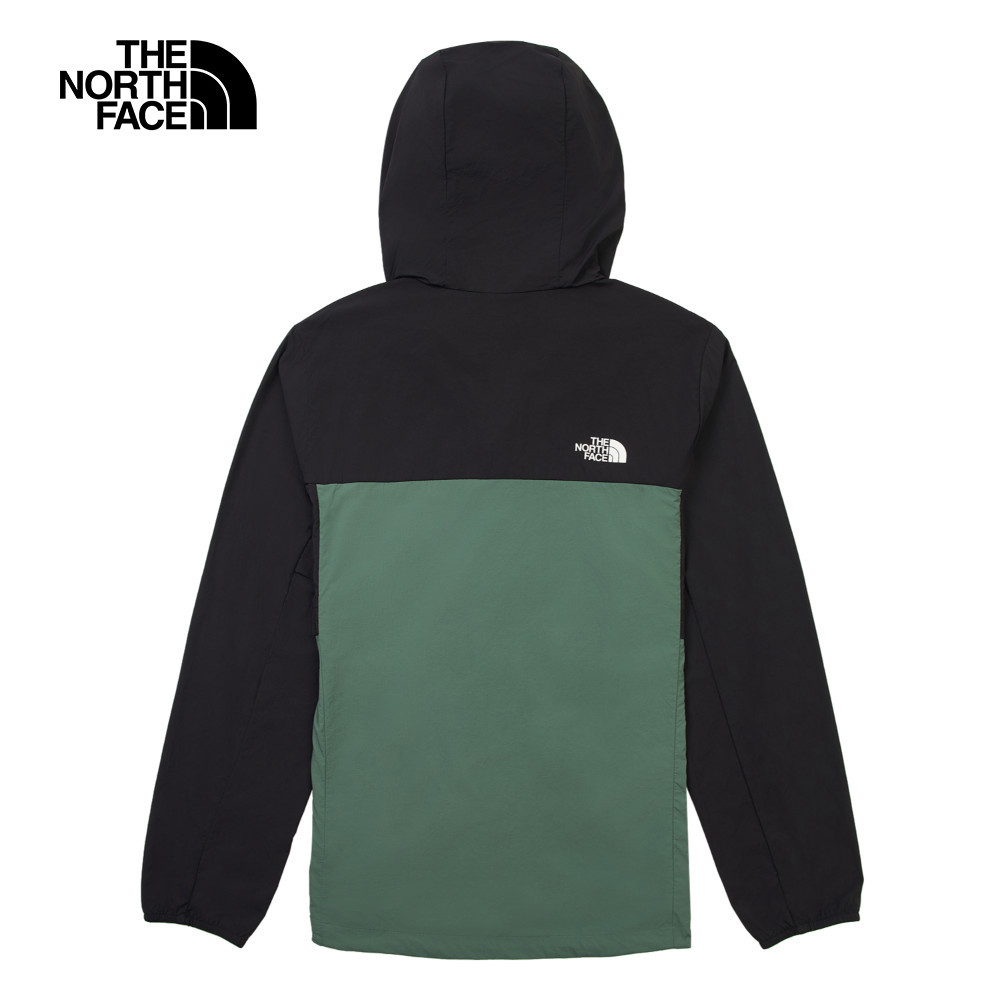 The North Face北面男款綠色UPF防曬防風外套｜87VYLFW