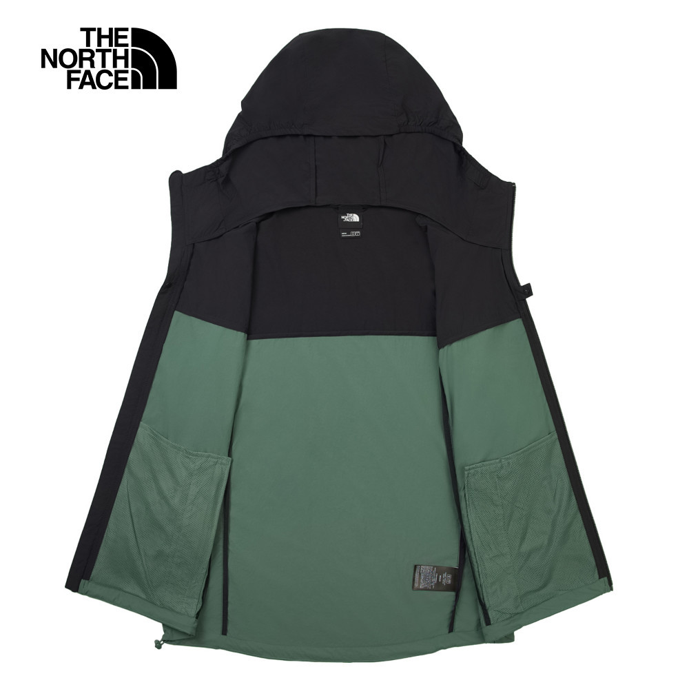 The North Face北面男款綠色UPF防曬防風外套｜87VYLFW