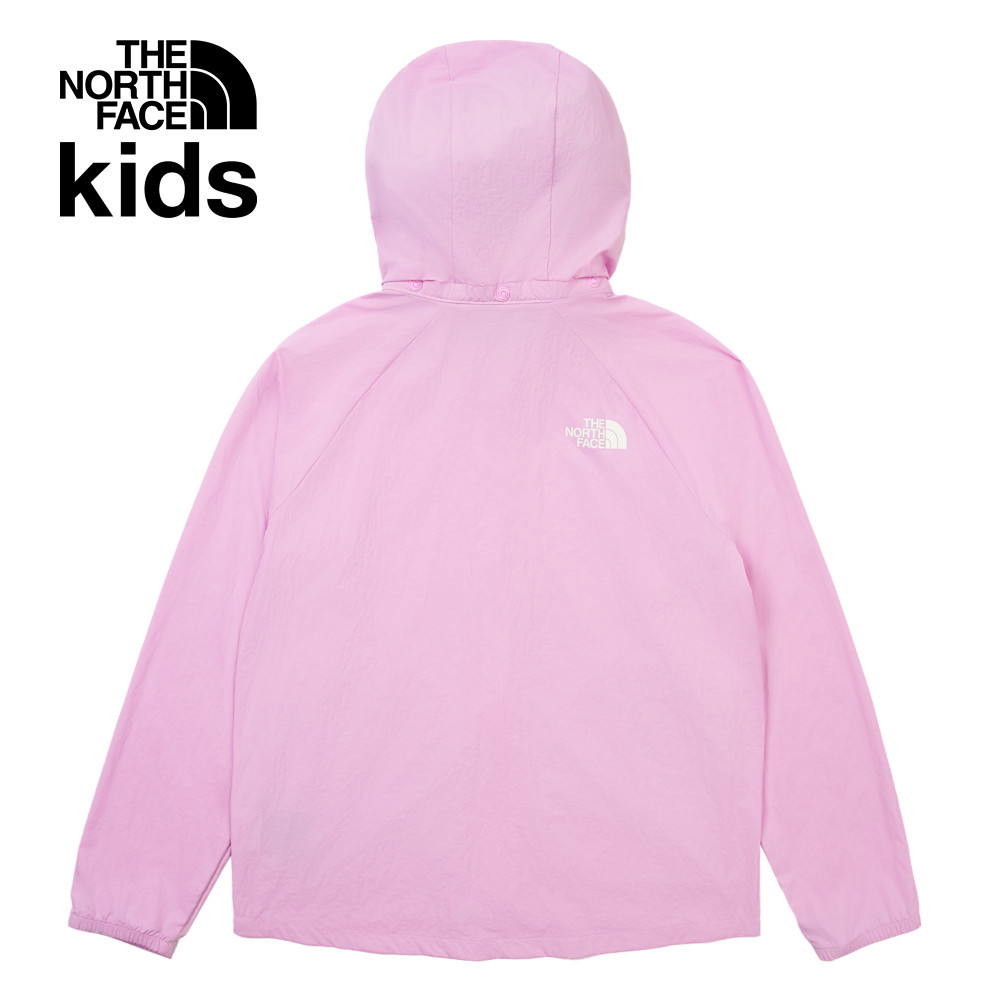 The North Face北面兒童粉紅色UPF防曬防風外套｜87Z76FI