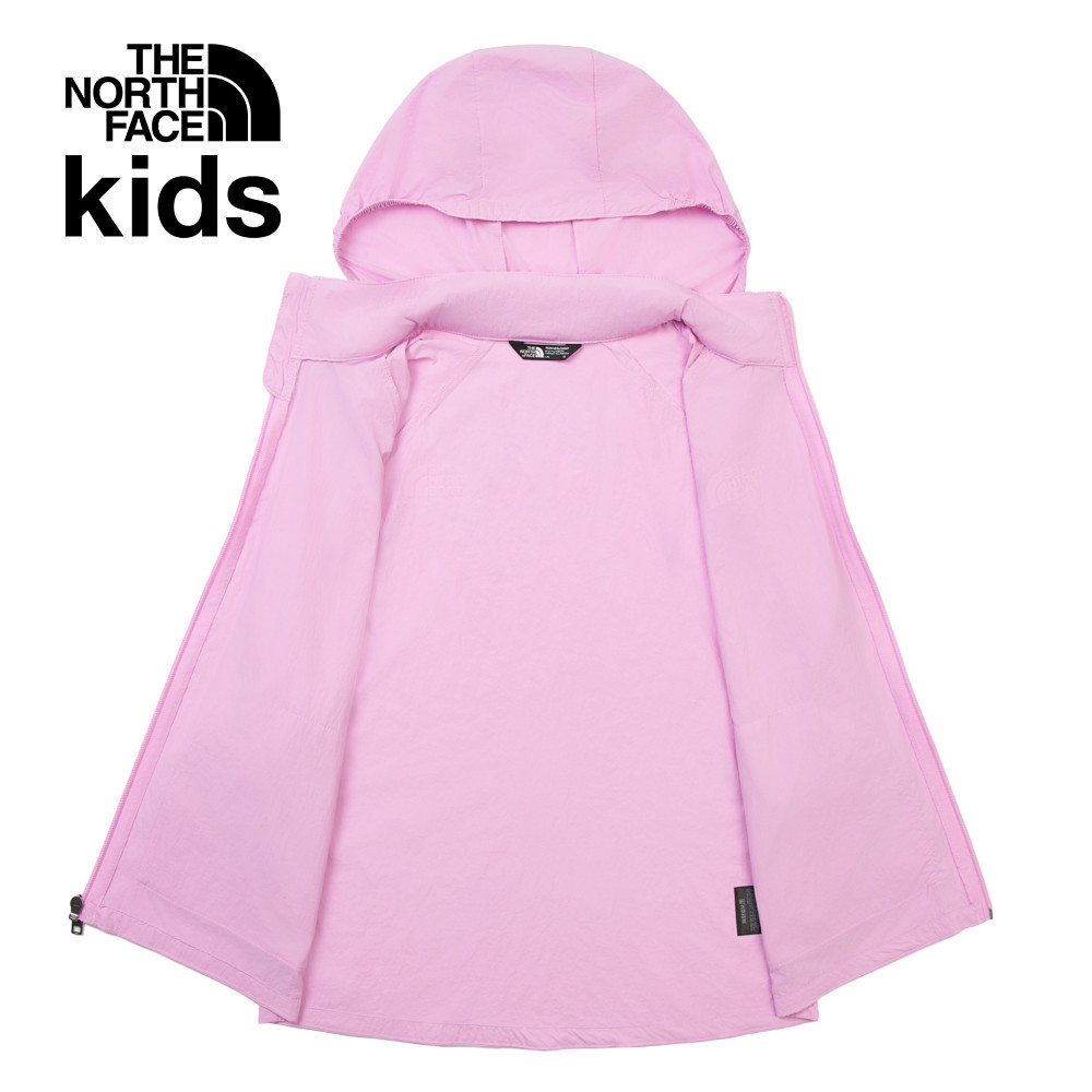 The North Face北面兒童粉紅色UPF防曬防風外套｜87Z76FI