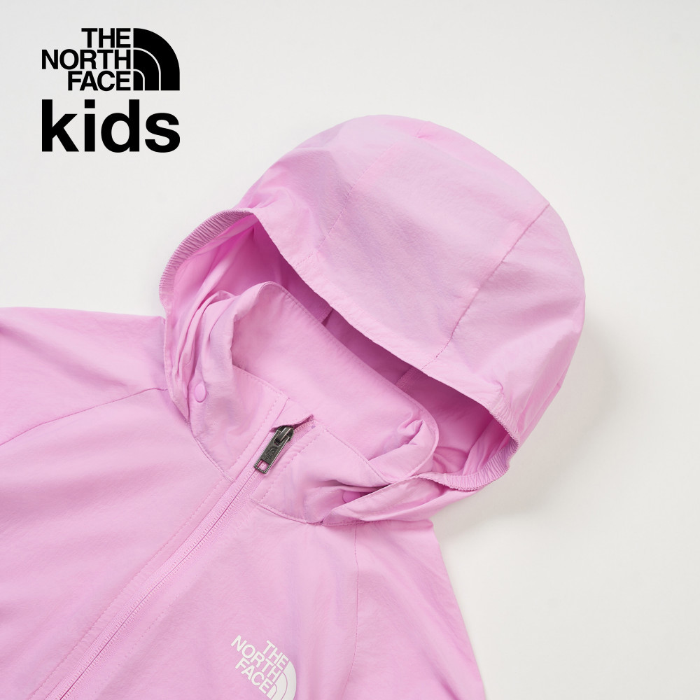 The North Face北面兒童粉紅色UPF防曬防風外套｜87Z76FI