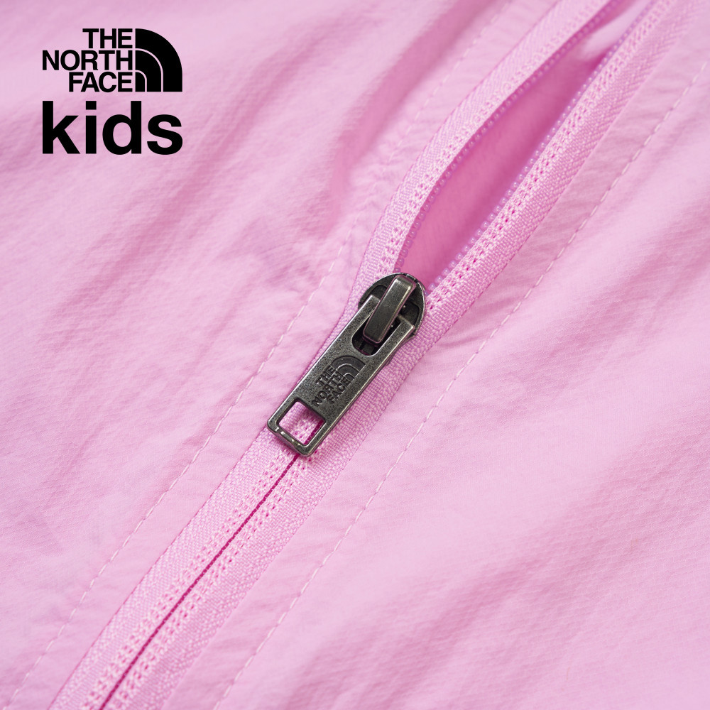 The North Face北面兒童粉紅色UPF防曬防風外套｜87Z76FI