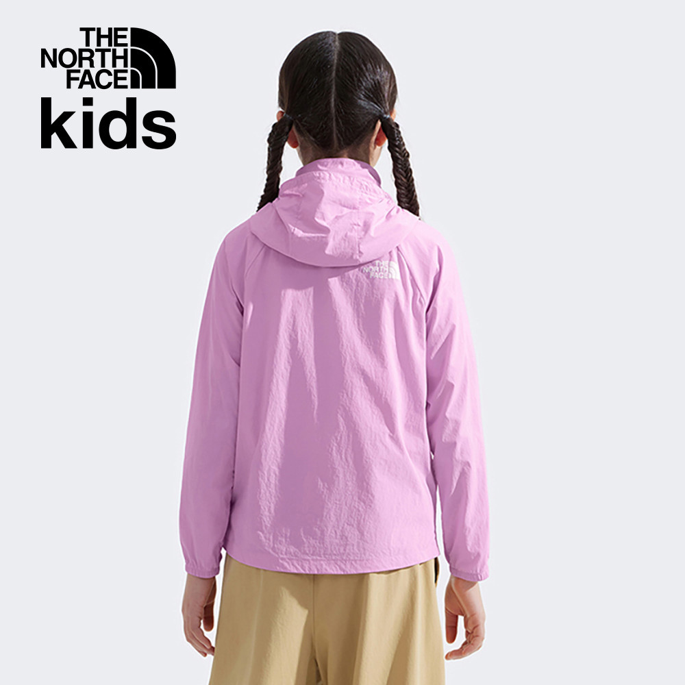 The North Face北面兒童粉紅色UPF防曬防風外套｜87Z76FI