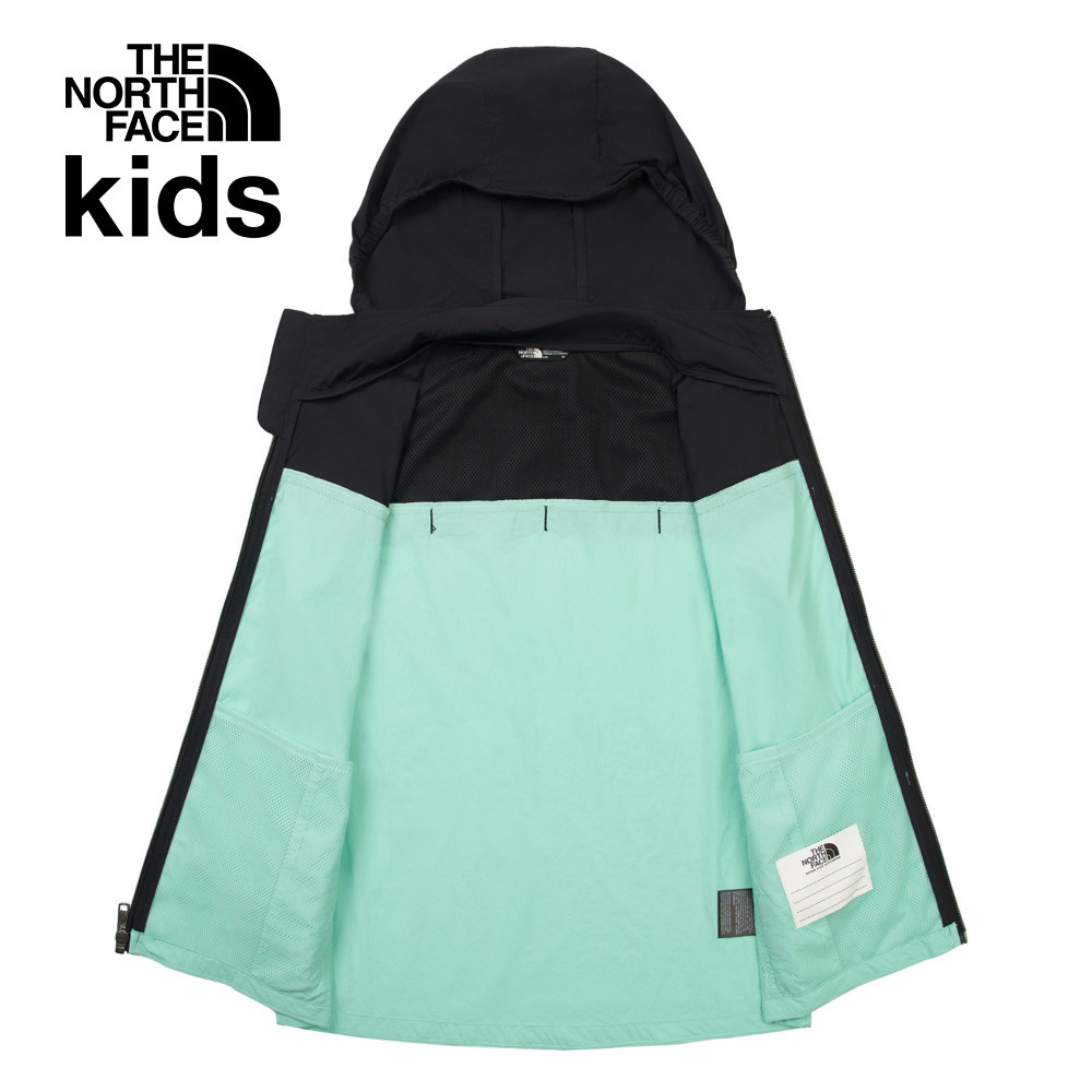 The North Face北面兒童綠色UPF防曬防風外套｜87ZE9ZX