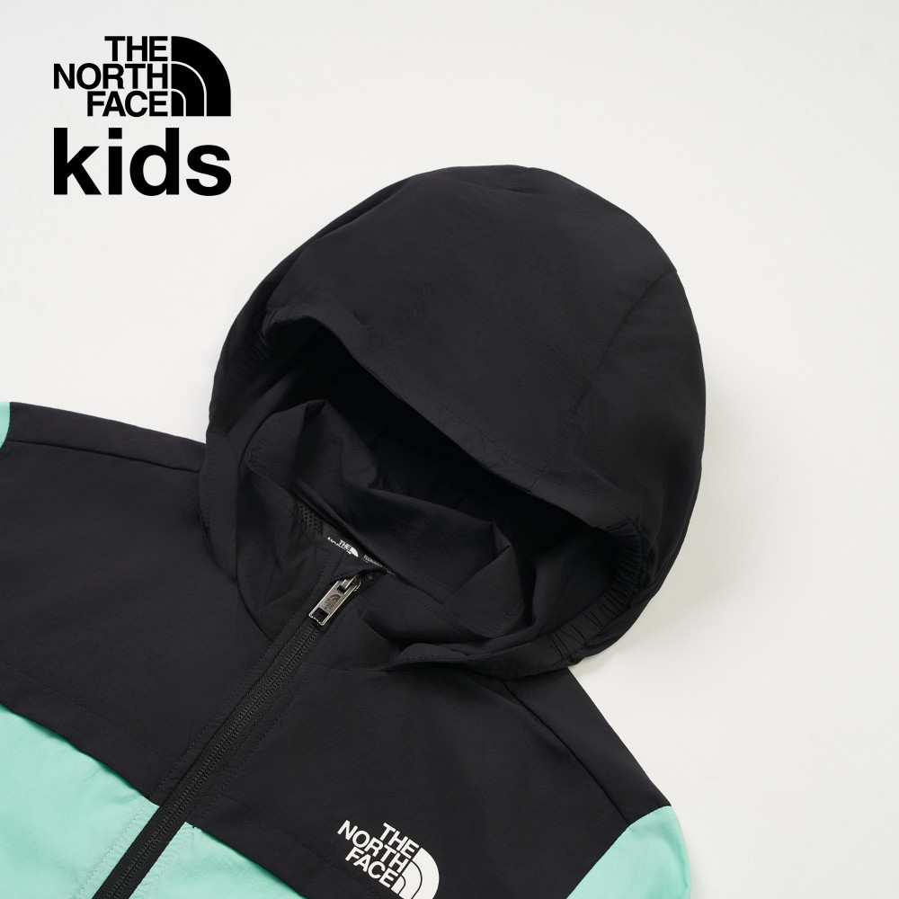 The North Face北面兒童綠色UPF防曬防風外套｜87ZE9ZX