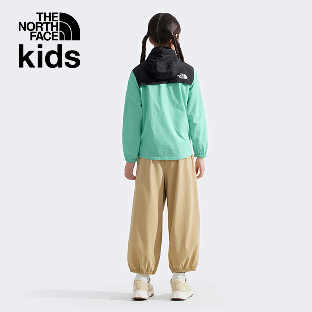 The North Face北面兒童綠色UPF防曬防風外套｜87ZE9ZX