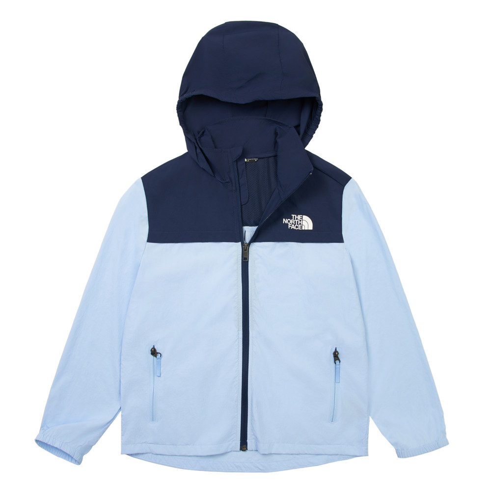 The North Face北面兒童藍色UPF防曬防風外套｜87ZEA0O