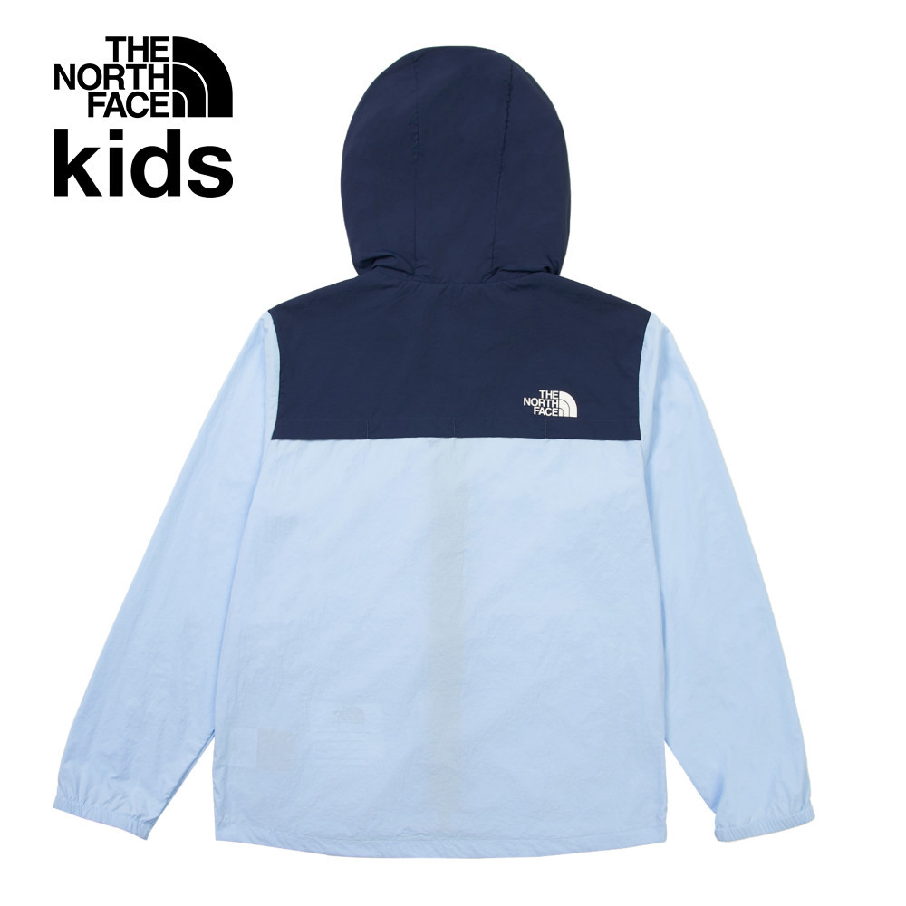 The North Face北面兒童藍色UPF防曬防風外套｜87ZEA0O