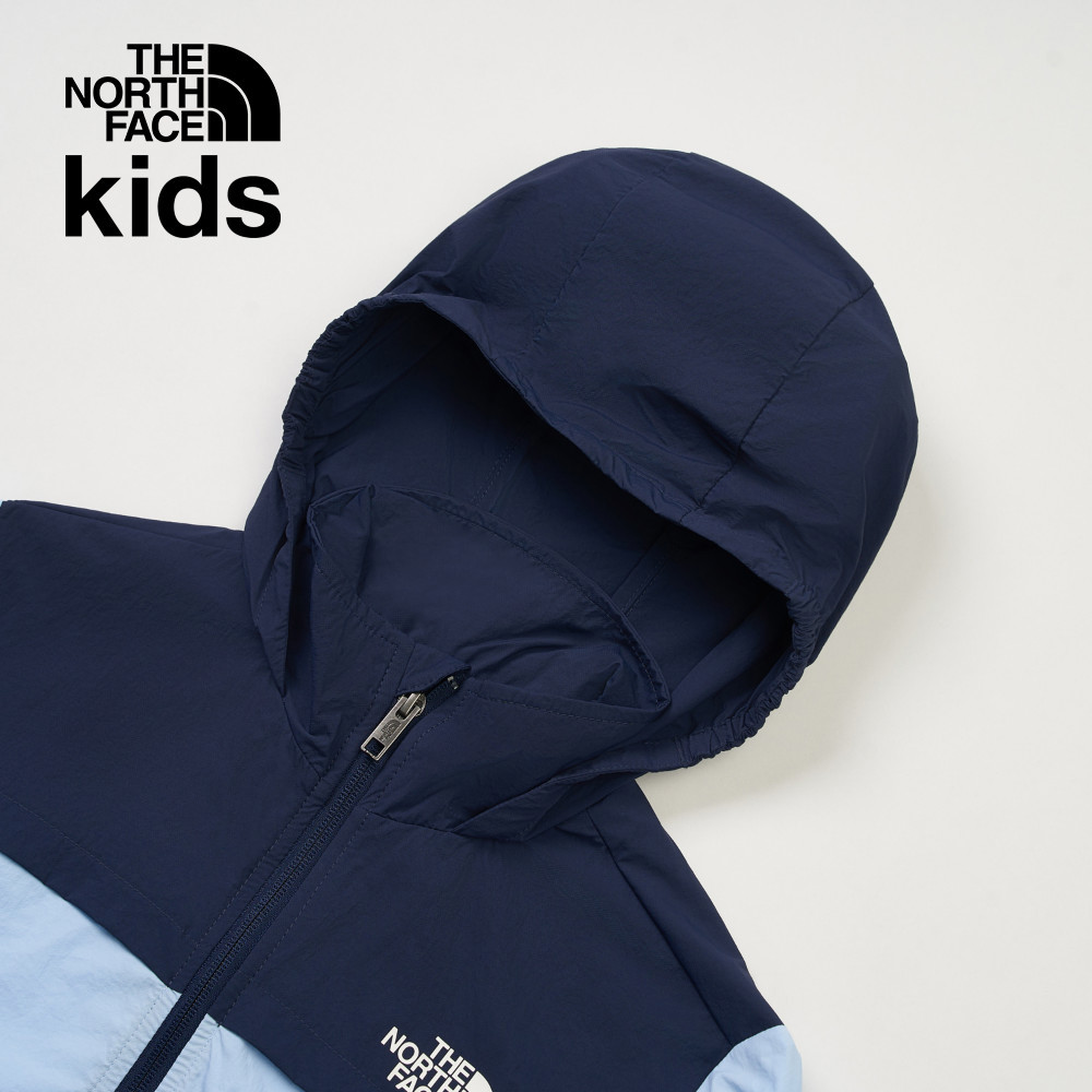 The North Face北面兒童藍色UPF防曬防風外套｜87ZEA0O