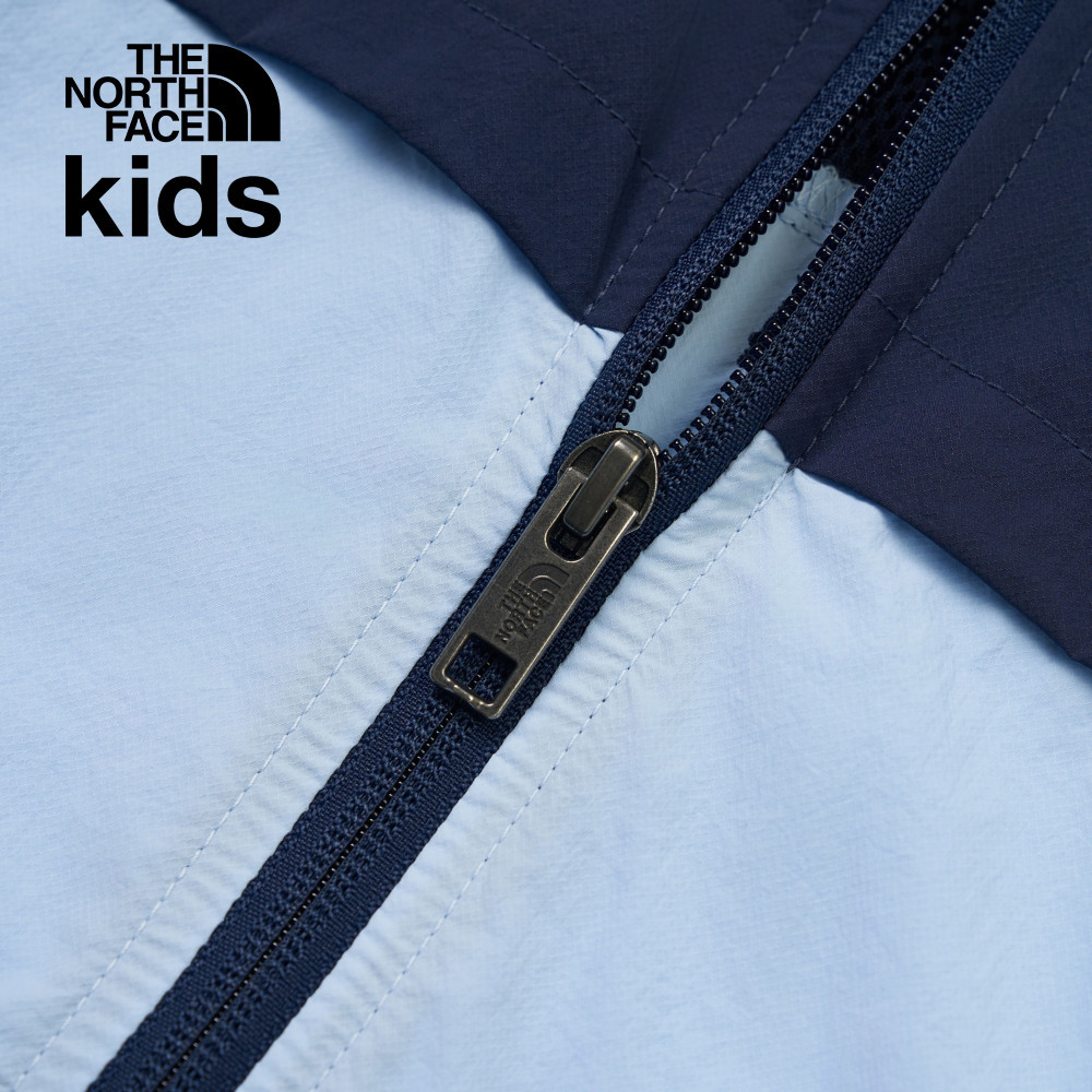 The North Face北面兒童藍色UPF防曬防風外套｜87ZEA0O