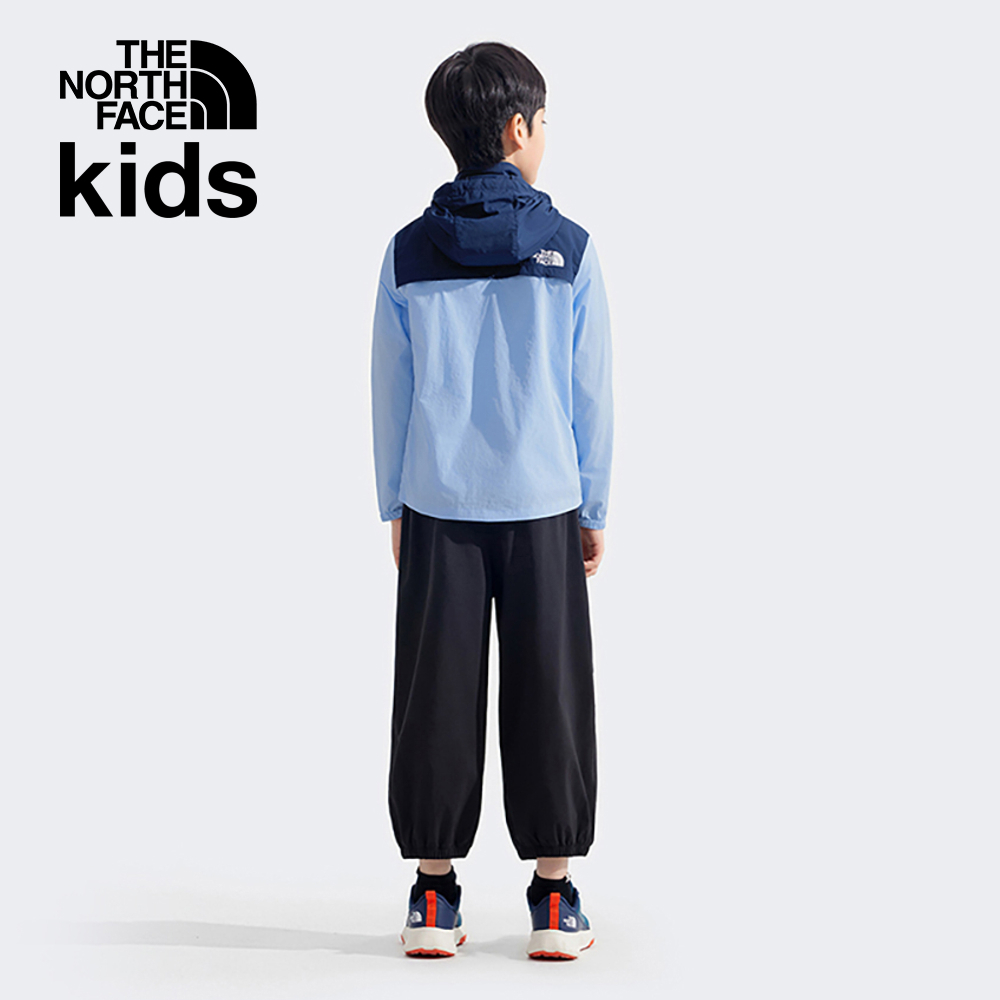The North Face北面兒童藍色UPF防曬防風外套｜87ZEA0O