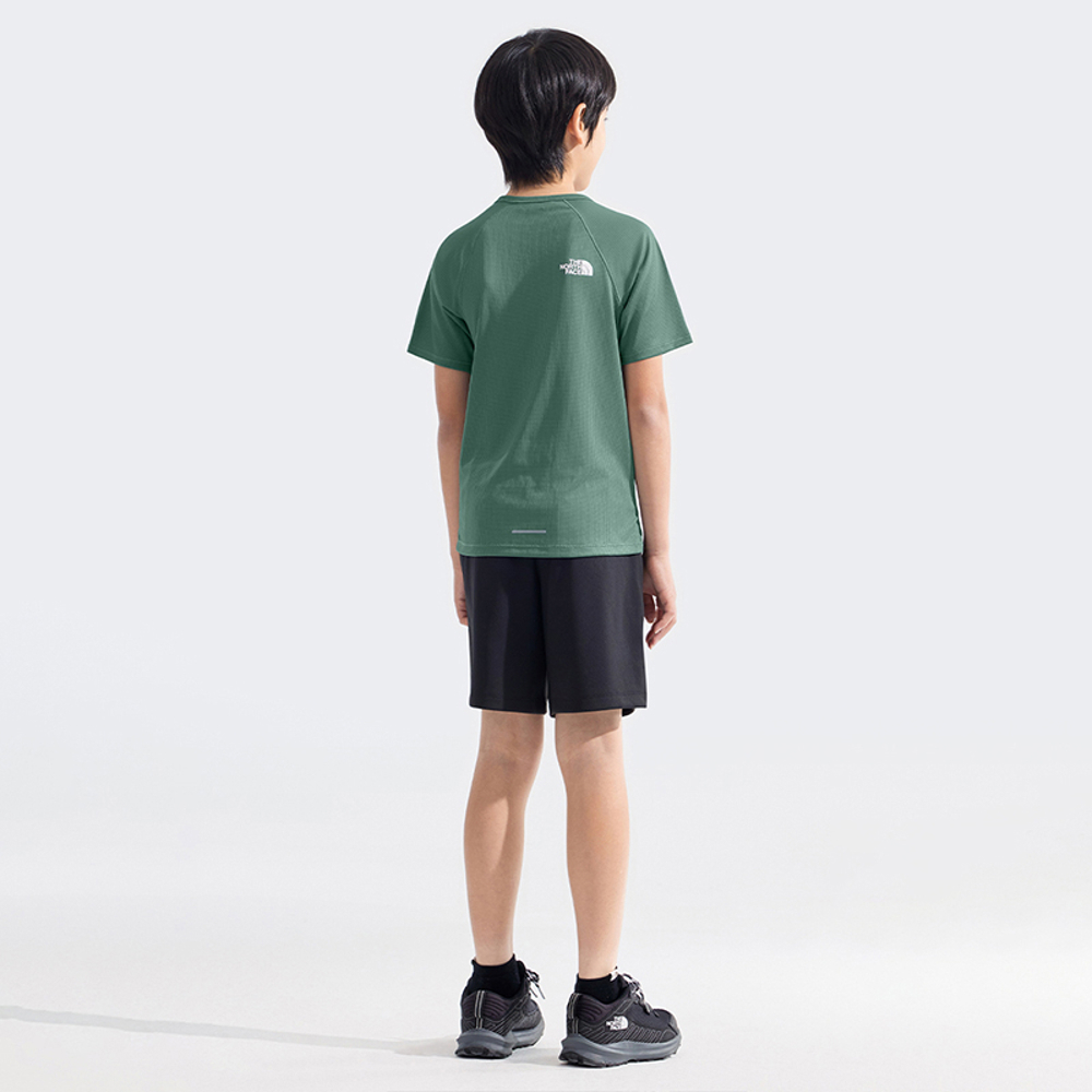 【10/26 12點限時搶購】The North Face北面兒童綠色UPF防曬短袖T恤｜8BMXHCH