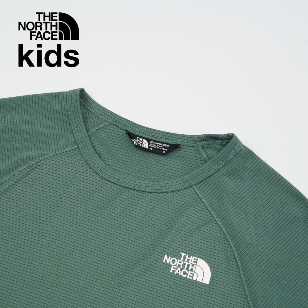 【10/26 12點限時搶購】The North Face北面兒童綠色UPF防曬短袖T恤｜8BMXHCH