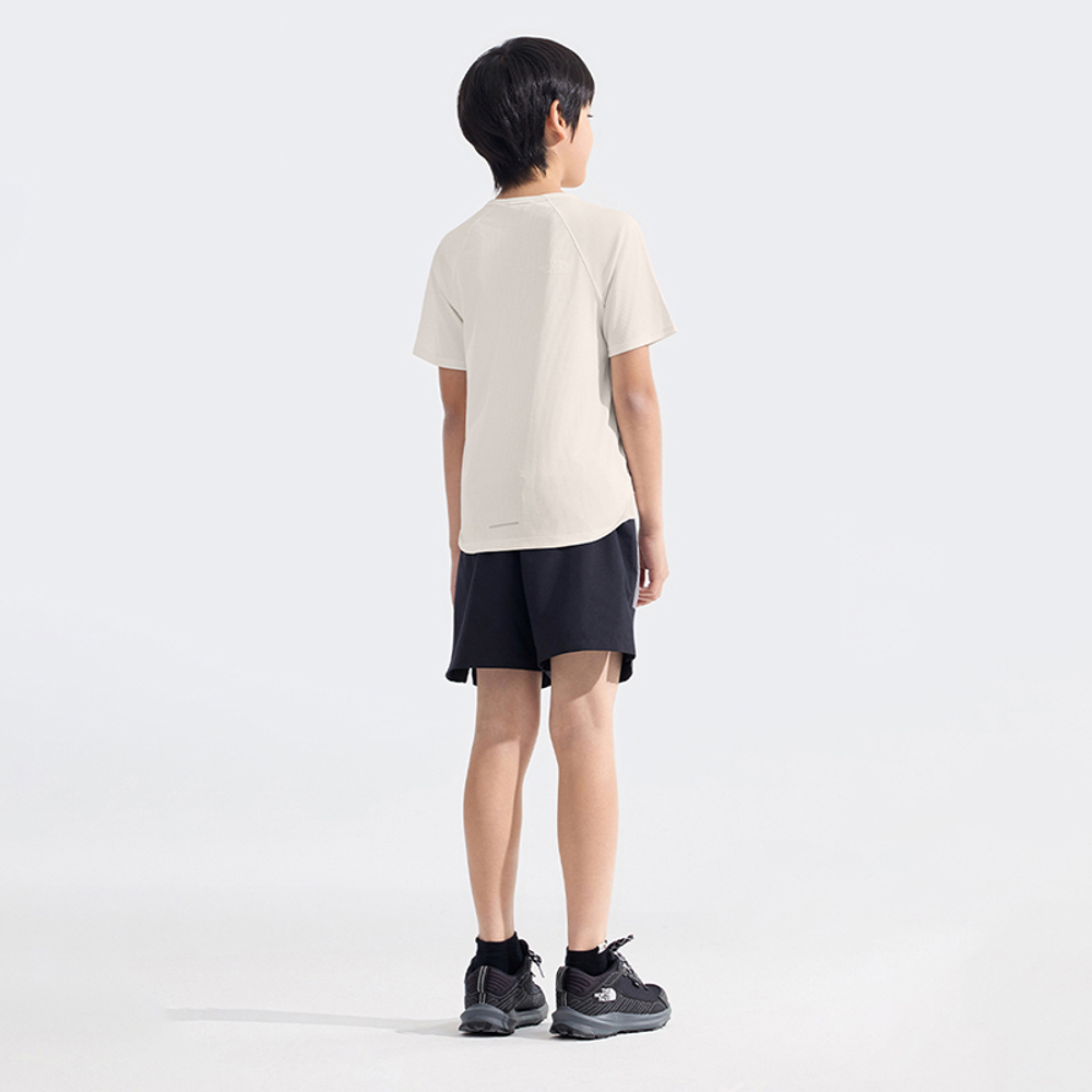 【10/27 00點限時搶購】The North Face北面兒童米白色UPF防曬短袖T恤｜8BMXQLI