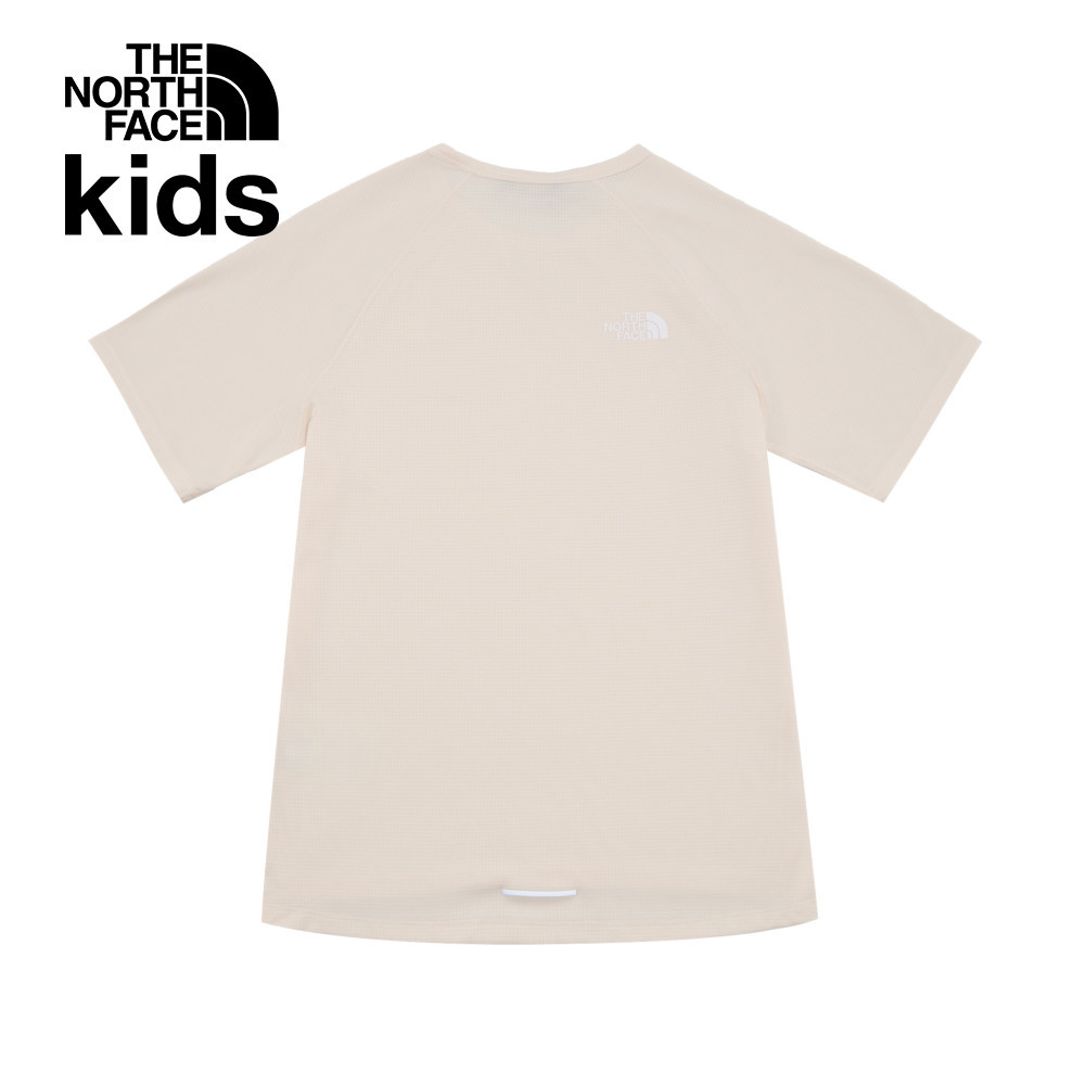 【10/27 00點限時搶購】The North Face北面兒童米白色UPF防曬短袖T恤｜8BMXQLI