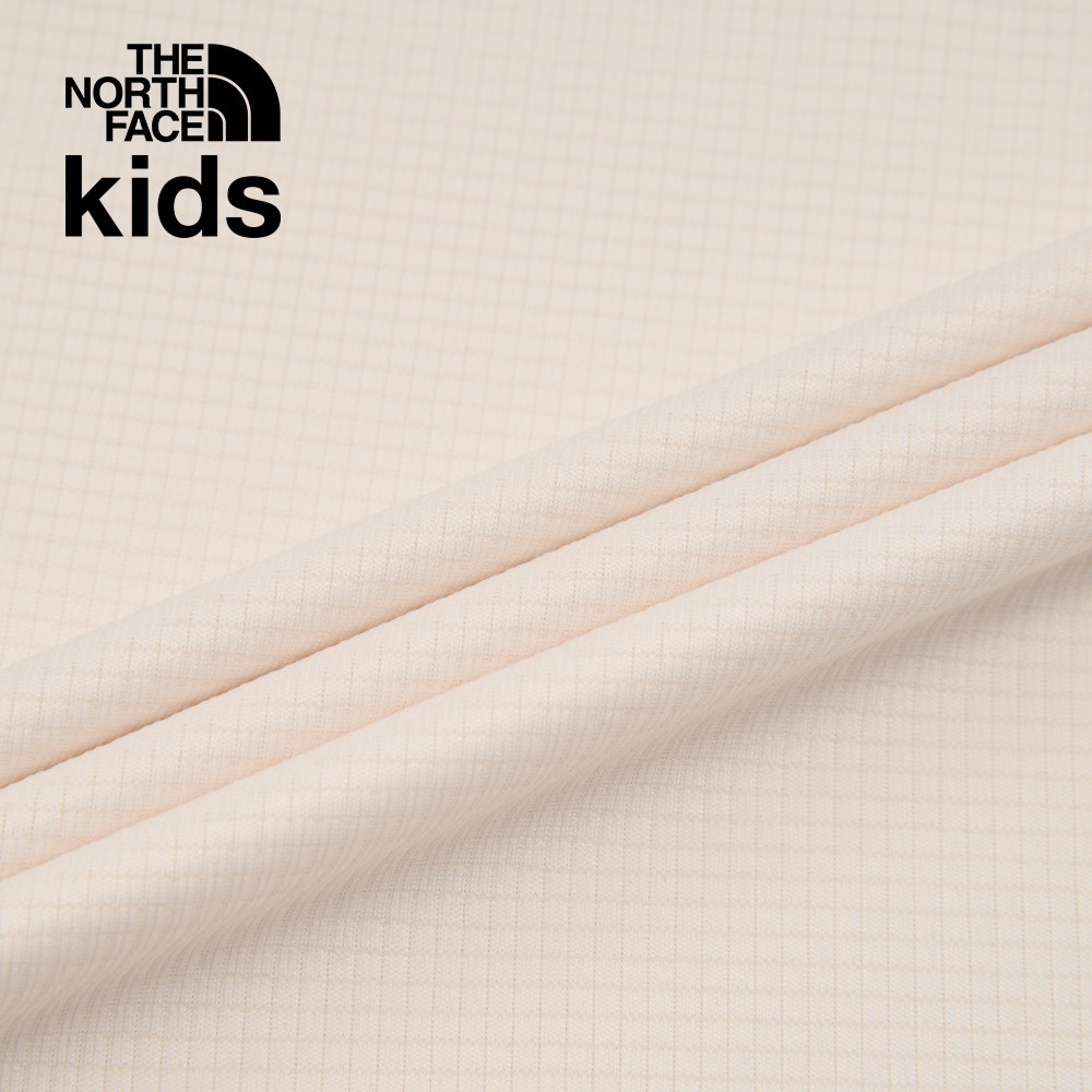 【10/27 00點限時搶購】The North Face北面兒童米白色UPF防曬短袖T恤｜8BMXQLI