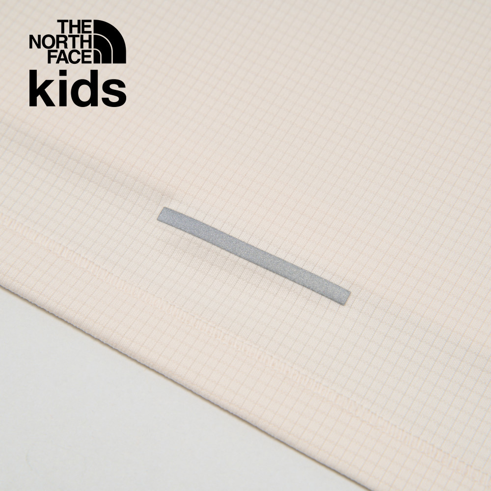 【10/27 00點限時搶購】The North Face北面兒童米白色UPF防曬短袖T恤｜8BMXQLI