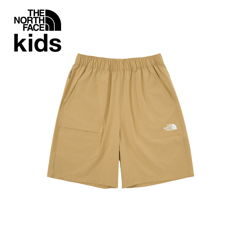 The North Face北面兒童卡其色UPF防曬短褲｜8C0KLK5