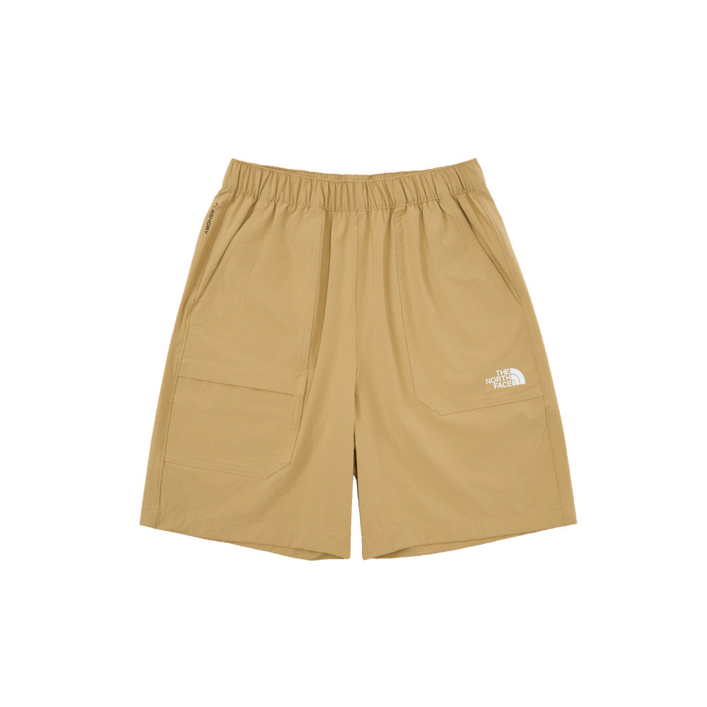 The North Face北面兒童卡其色UPF防曬短褲｜8C0KLK5