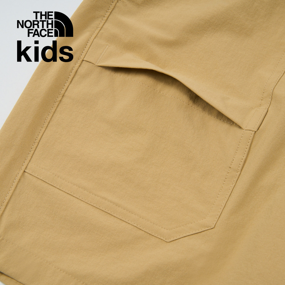 The North Face北面兒童卡其色UPF防曬短褲｜8C0KLK5