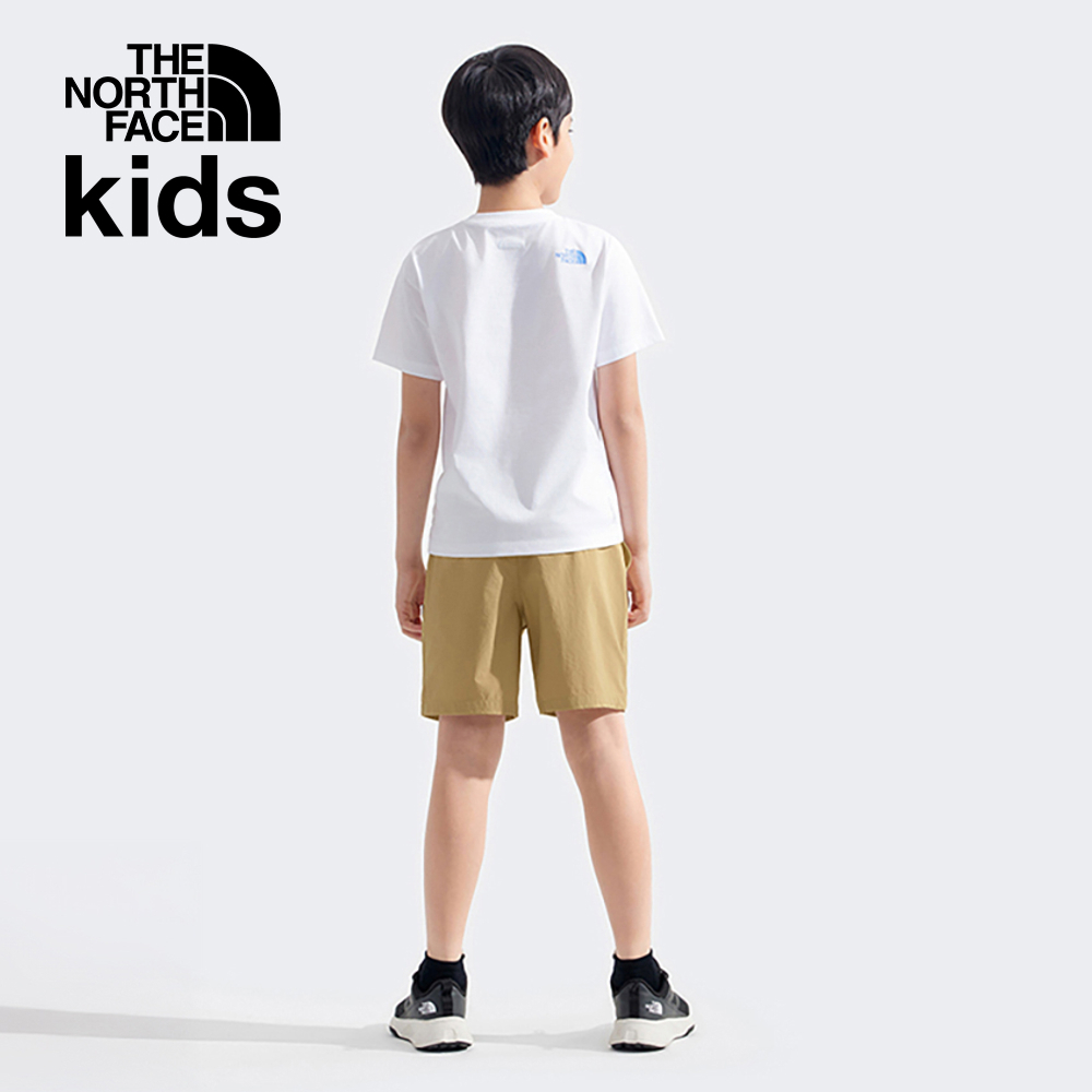 The North Face北面兒童卡其色UPF防曬短褲｜8C0KLK5