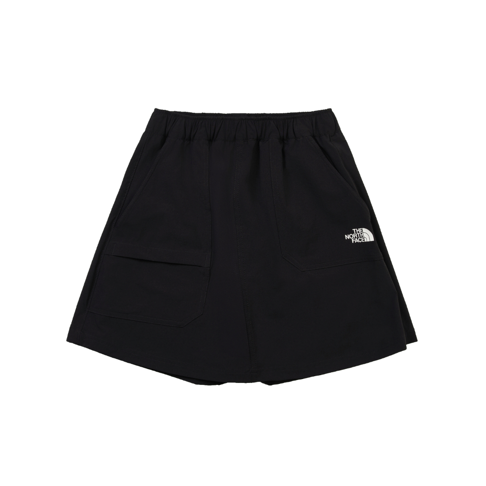 The North Face北面兒童黑色UPF防曬短褲｜8C0MJK3