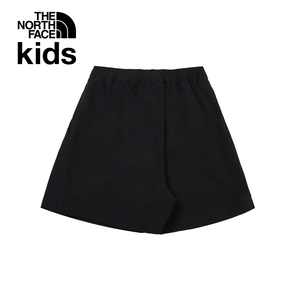 The North Face北面兒童黑色UPF防曬短褲｜8C0MJK3