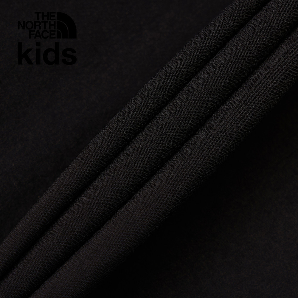 The North Face北面兒童黑色UPF防曬短褲｜8C0MJK3