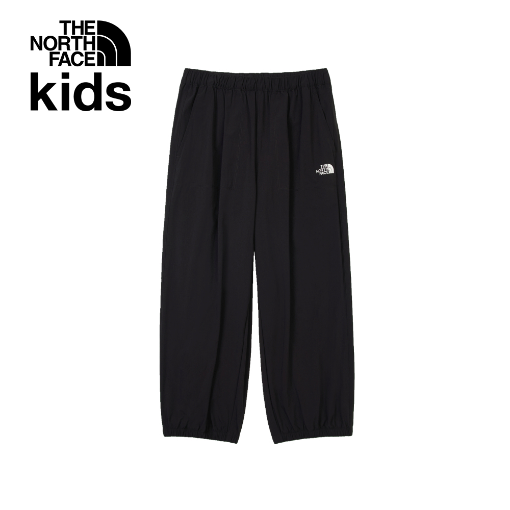 【10/26 12點限時搶購】The North Face北面兒童黑色UPF防曬戶外徒步長褲｜8