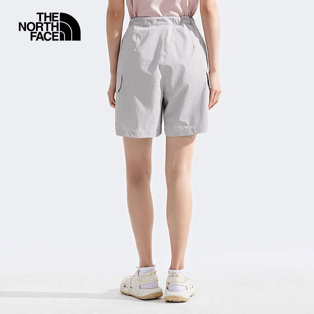 The North Face北面女款灰色UPF防曬短褲｜8C111OA
