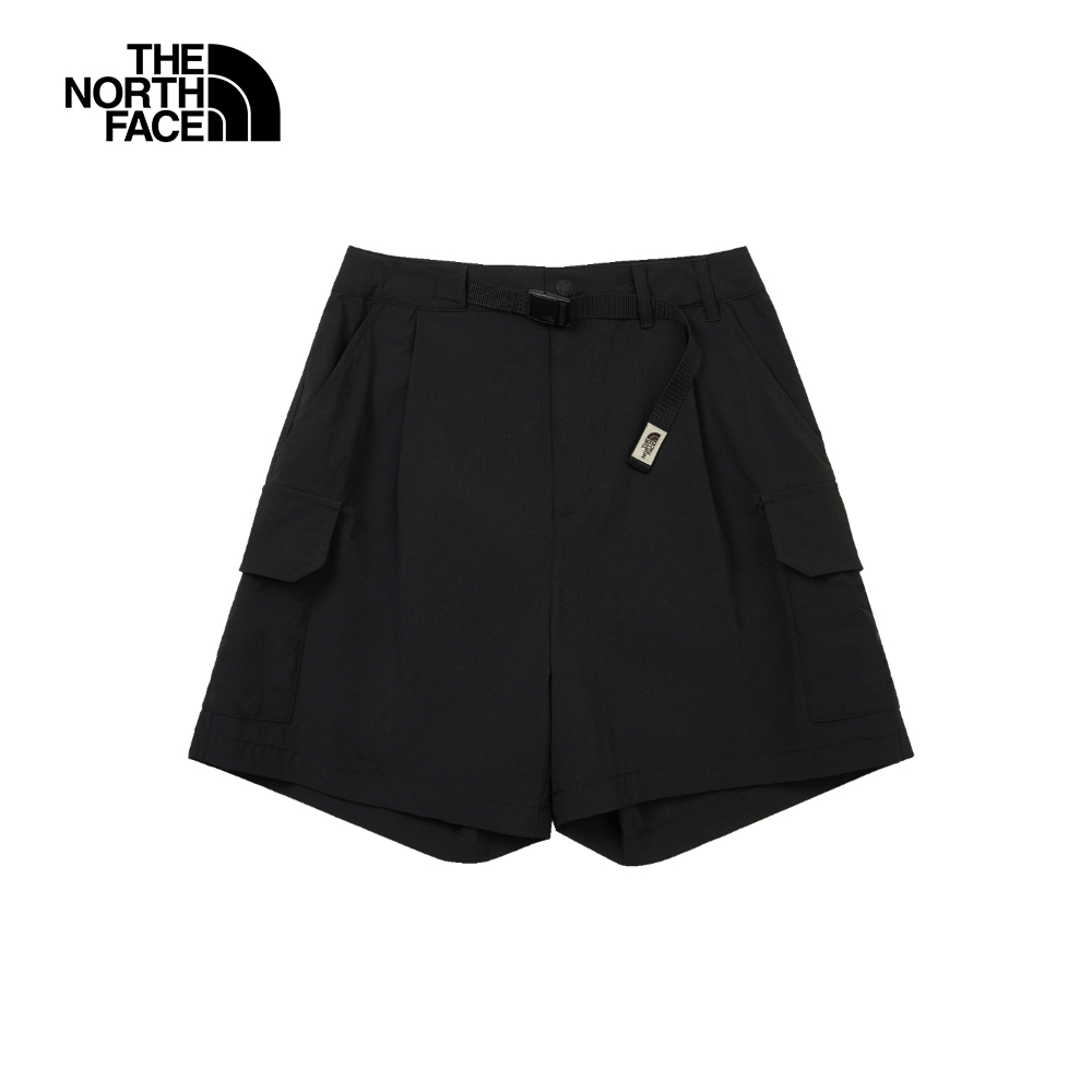 The North Face北面女款黑色UPF防曬短褲｜8C11JK3