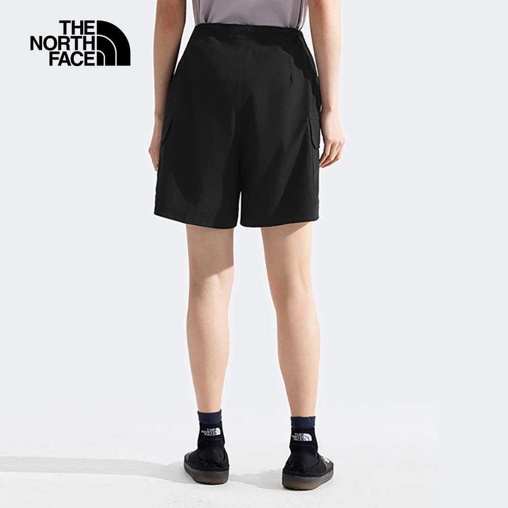 The North Face北面女款黑色UPF防曬短褲｜8C11JK3