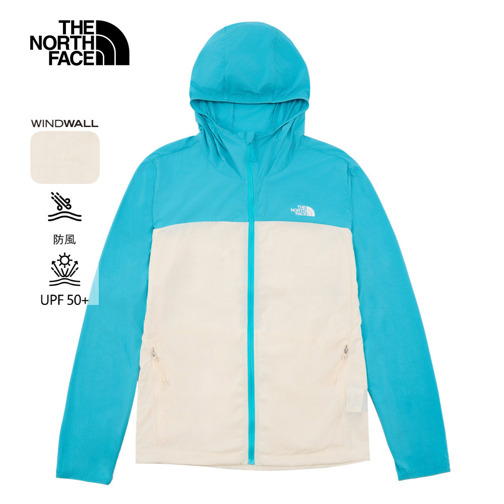 【10/27 12點限時搶購】The North Face北面女款藍色UPF防曬防風外套｜8CJZAEB