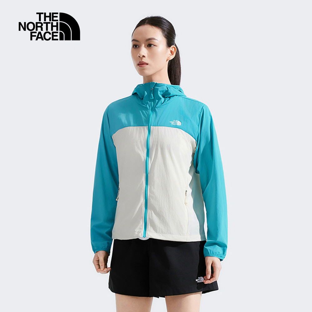 【10/27 12點限時搶購】The North Face北面女款藍色UPF防曬防風外套｜8CJZAEB