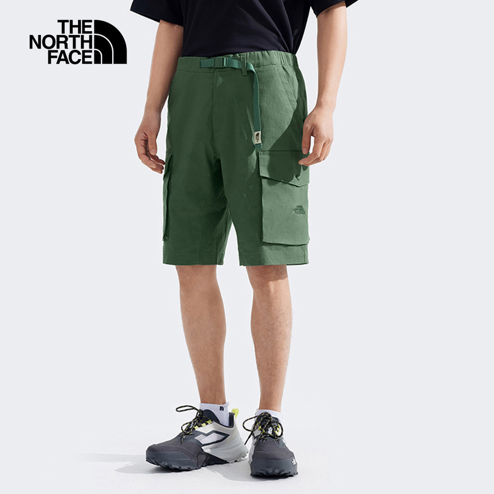【10/27 12點限時搶購】The North Face北面男款綠色DWR防潑水短褲｜8CM5HCH