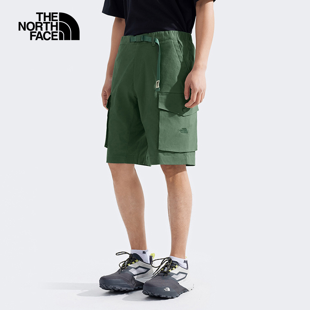 【10/27 12點限時搶購】The North Face北面男款綠色DWR防潑水短褲｜8CM5HCH