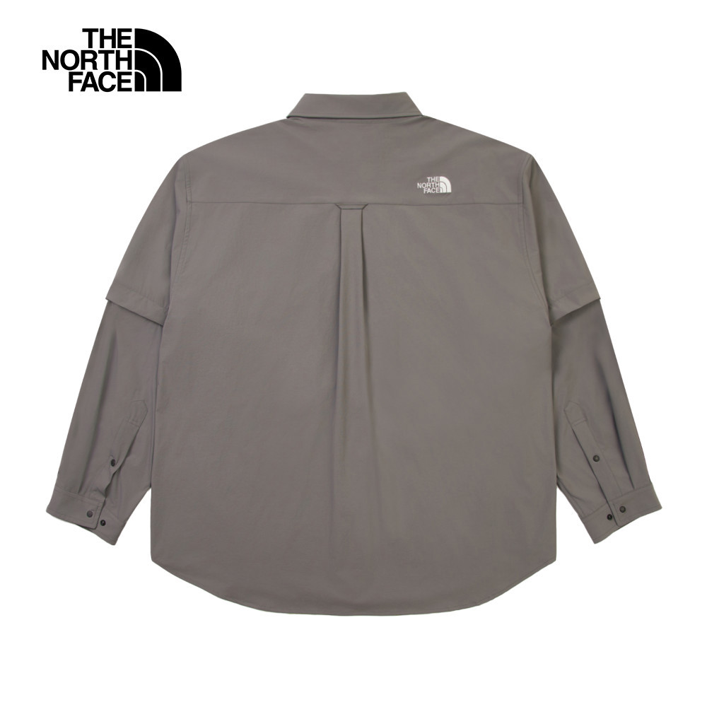 UE男款灰色DWR防潑水長袖襯衫｜8DH90UZ