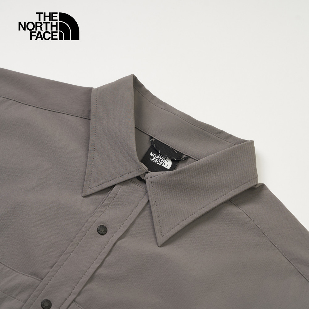 UE男款灰色DWR防潑水長袖襯衫｜8DH90UZ