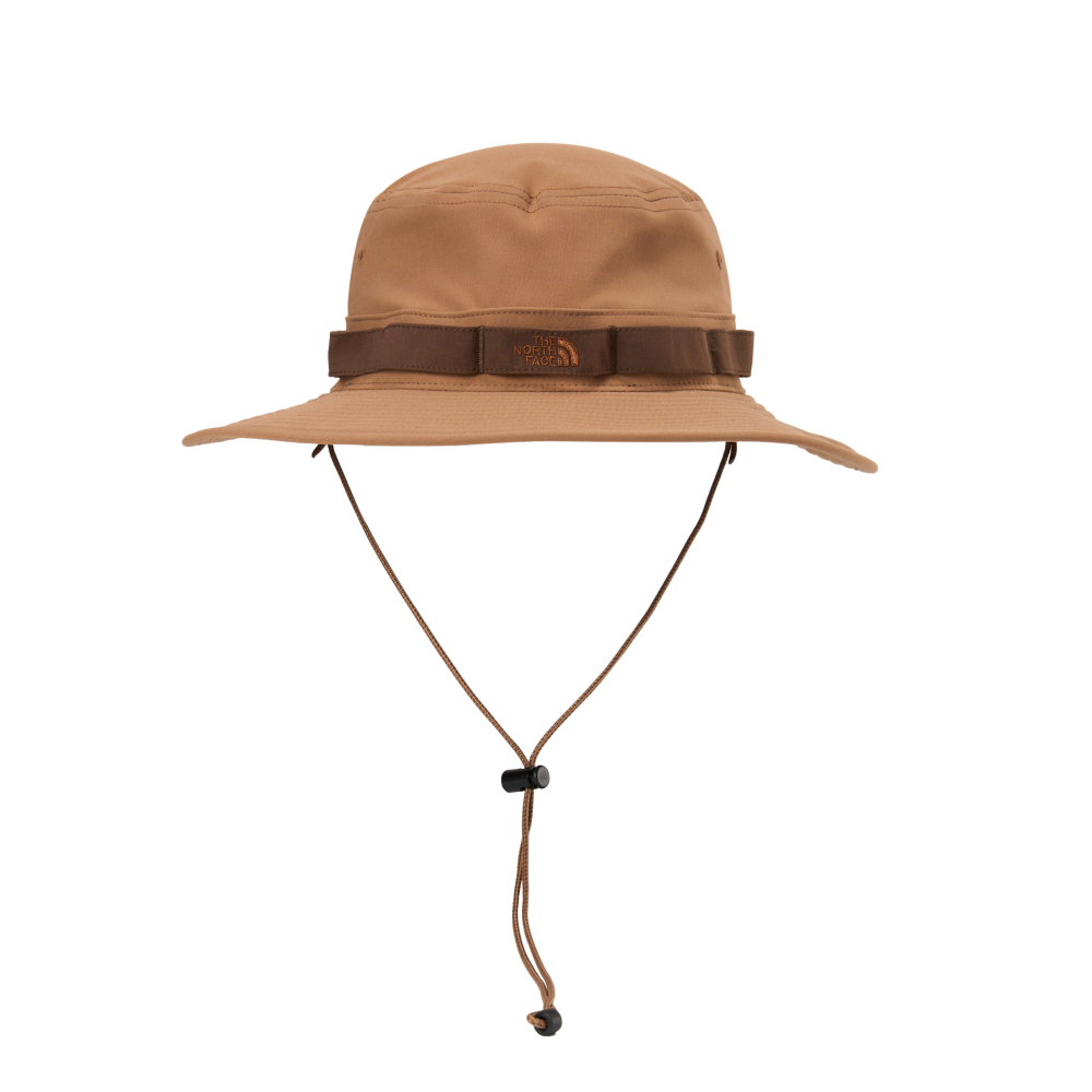 The North Face北面男女款棕色UPF防曬漁夫帽｜5FXF5K2